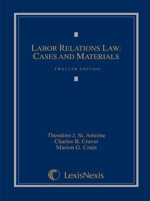 cover image of Labor Relations Law